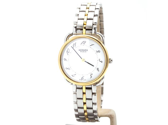 Relógio Hermès Arceau em aço e ouro Dourado
