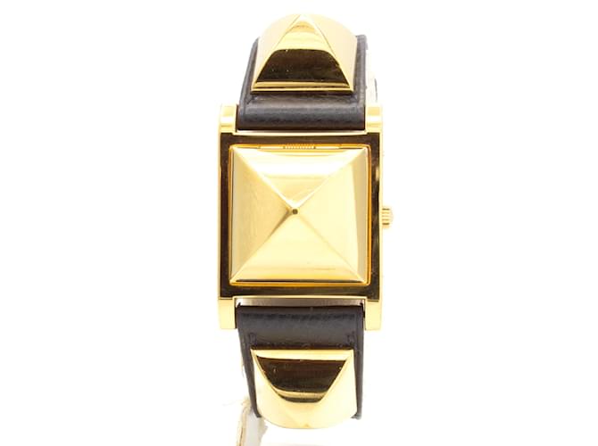 Hermès Hermes Médor lady's watch in gold plated Golden 