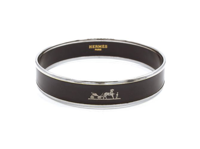 Pulsera "Calèche" de Hermès. Negro