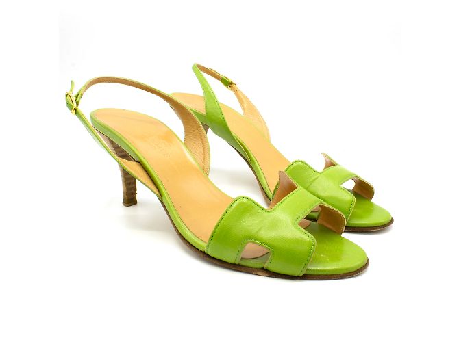 Hermès sandals, “Première” collection. Green