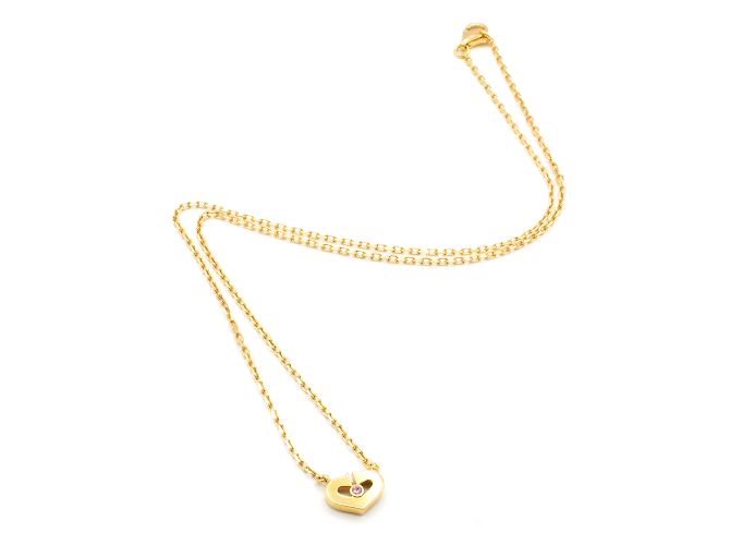 Collar Corazón Cartier. Dorado
