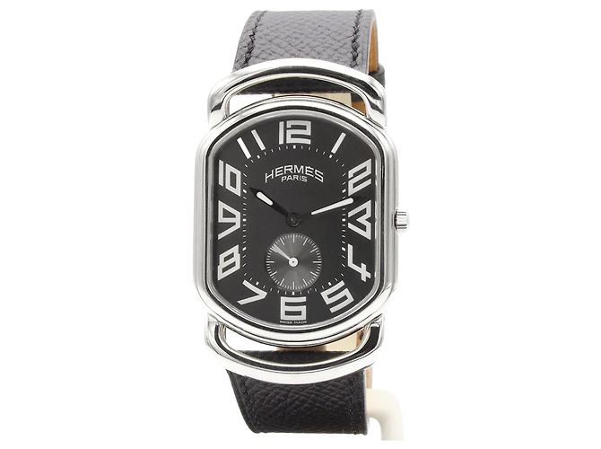 relógio Rallye masculino da Hermès. Preto