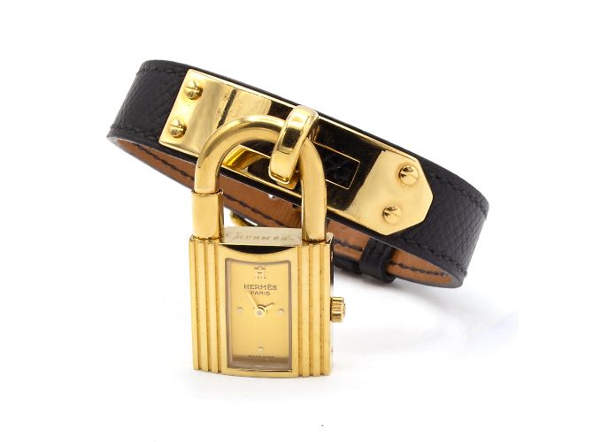 Montre Kelly d'Hermès. Doré 