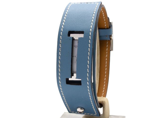 Relógio Hermès "Cherche Midi" (Modelo CM1.210). Prata