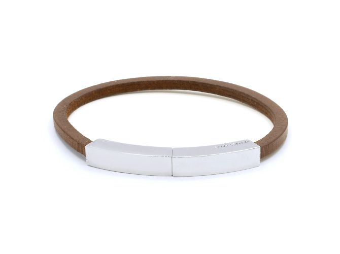 Bela pulseira Hermès. Marrom