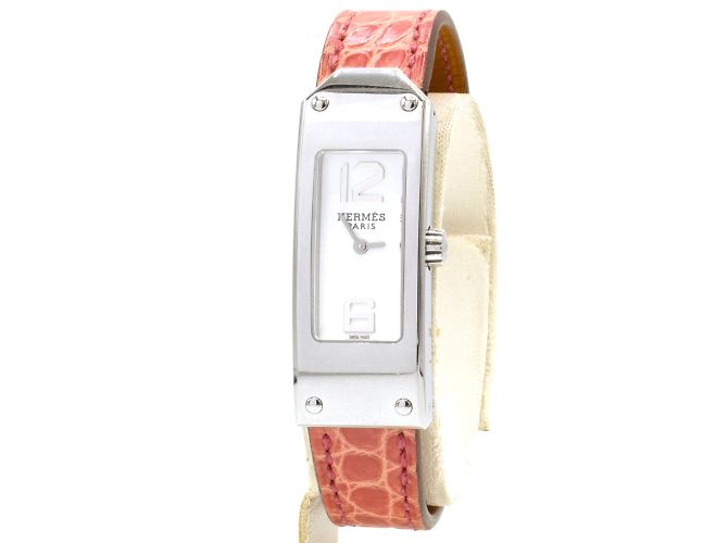 Hermès Kelly II Uhr. Silber 