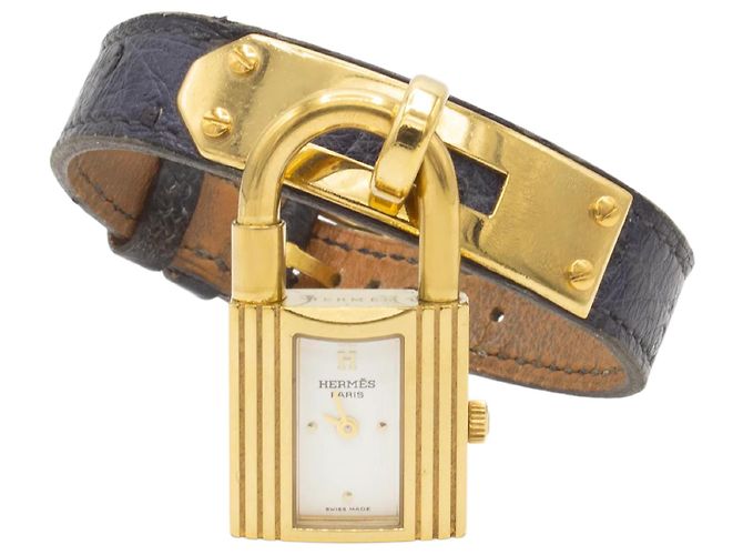 Reloj Kelly de Hermès. Dorado