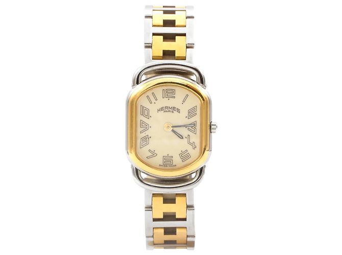 Relógio Hermès Rallye (RA1.220). Dourado