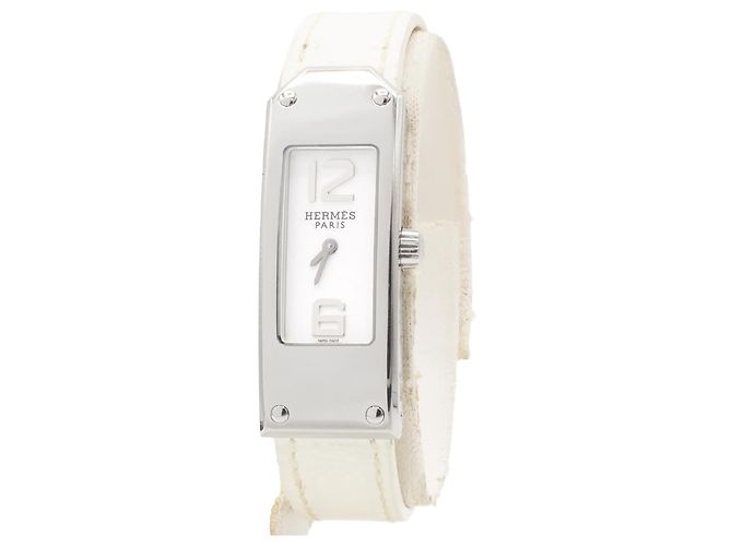 Hermès Kelly II Modell Uhr. Silber 