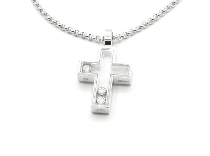 Collar Happy Diamonds de Chopard. Plata 