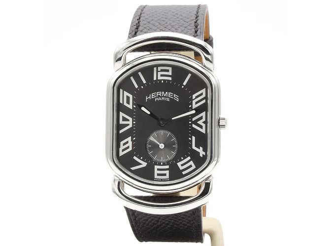 relógio Rallye masculino da Hermès. Preto