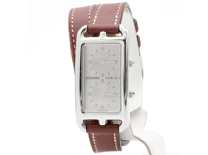 Montre Hermès Cape Cod CC3.210. Argenté 