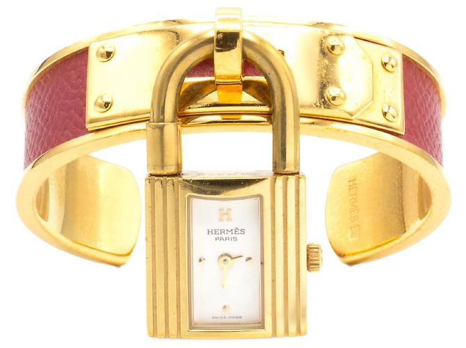Montre Kelly de Hermès. Doré 