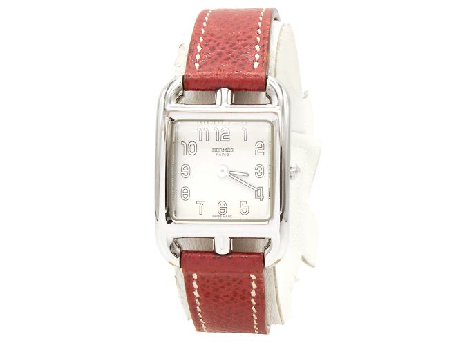 Reloj de dama Hermès "Cape Cod" modelo CC1.210. Plata