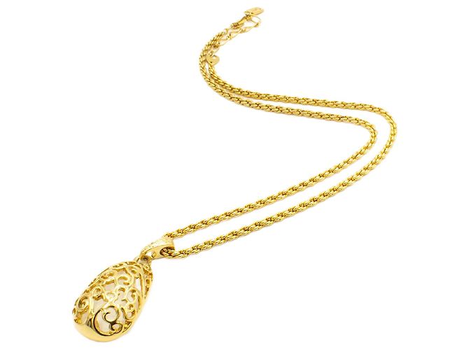 Collier Yves Saint Laurent. Doré 