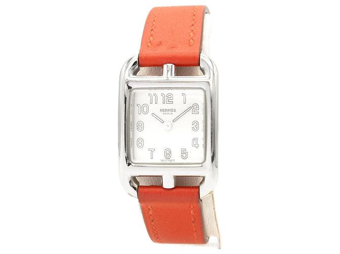 Magnífica relógio feminino Hermès "Cape Cod" modelo CC1.210. Prata 