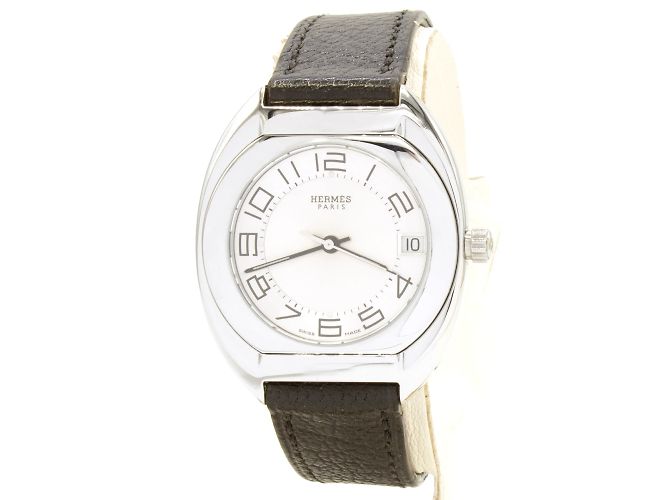 Orologio Hermès "Espace". Argento