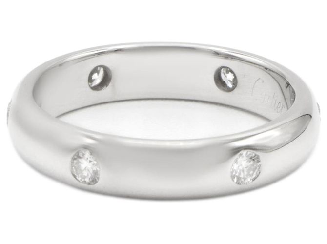 Anello Cartier Stella in oro bianco e diamanti Argento
