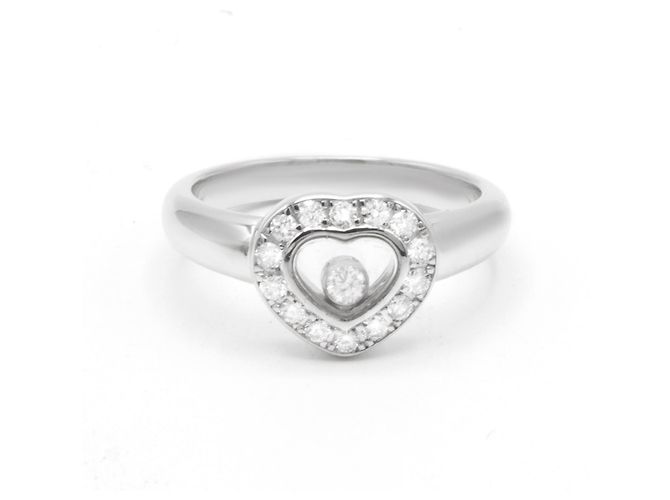 Anello Chopard "Happy Diamonds". Argento 