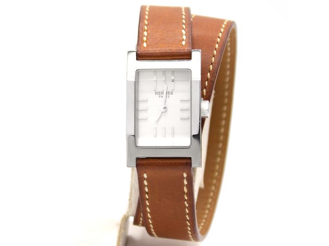Reloj de pulsera Hermès Tandem en acero Plata