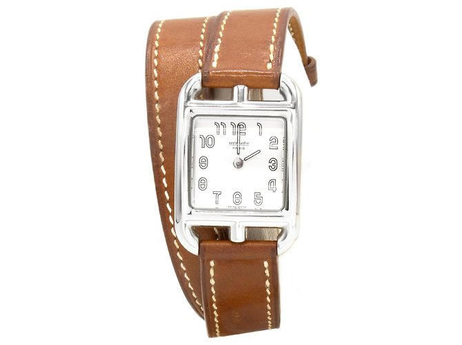 Relógio feminino Hermès "Cape Cod" modelo CC1.210 Prata