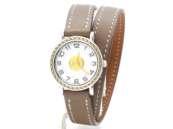 Relógio Hermès Sellier. Prata 