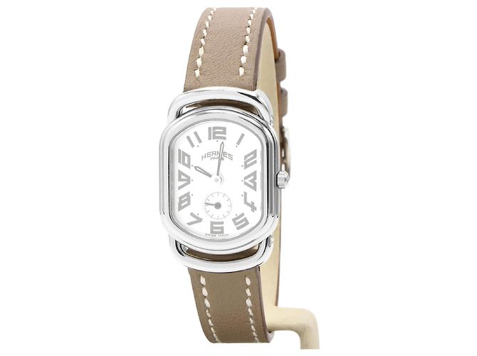 Orologio Hermès, modello Rallye RA2.210 (PM / modello piccolo) per donne. Argento