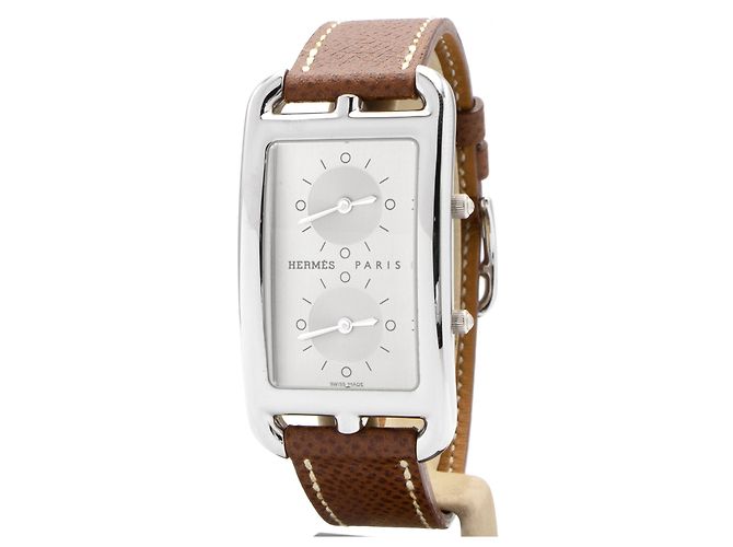 Cape Cod CC3.510 Dual Time Uhr von Hermès. Silber 