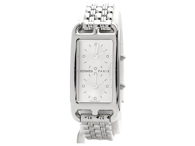 Hermès Cape Cod CC3.210 Uhr. Silber 