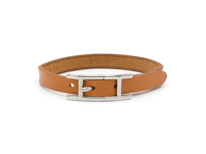 Pulseira "Hapi 1" da Hermès. Marrom