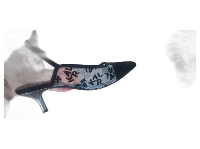 Sandali neri Karl Lagerfeld Nero