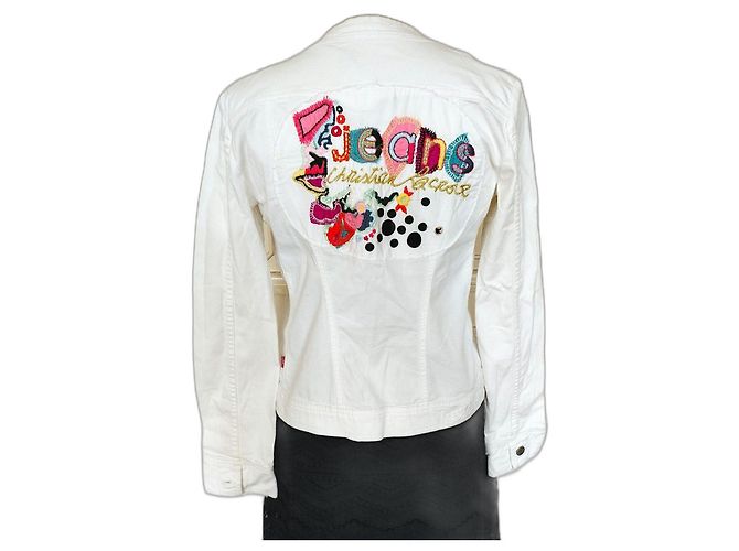 Chaqueta Christian Lacroix Preppy de algodón blanca Blanco