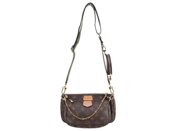 Borsa a tracolla Multi Pochette Accessoires Monogram Louis Vuitton Marrone