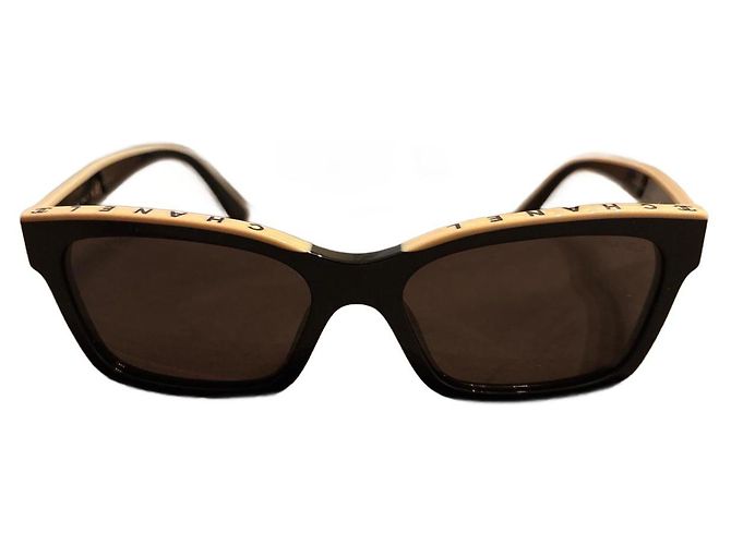 Gafas de sol Chanel negras de plástico Negro