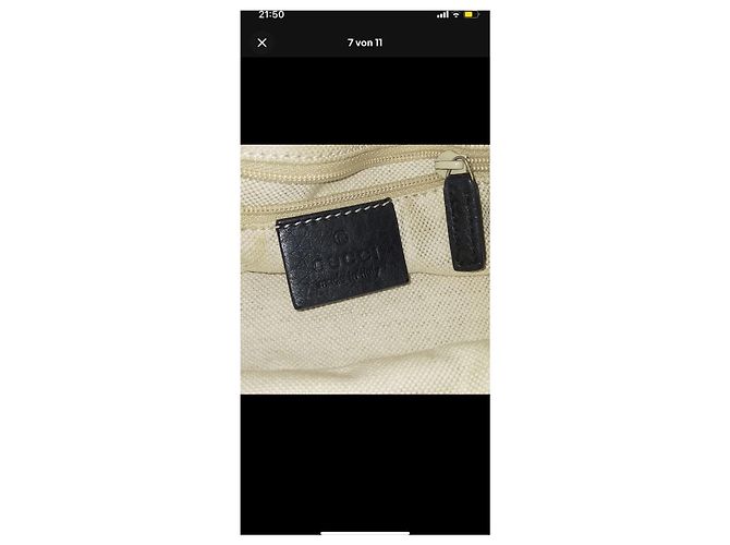 Borsa in pelle Gucci Sukey con tracolla Nero Gold hardware