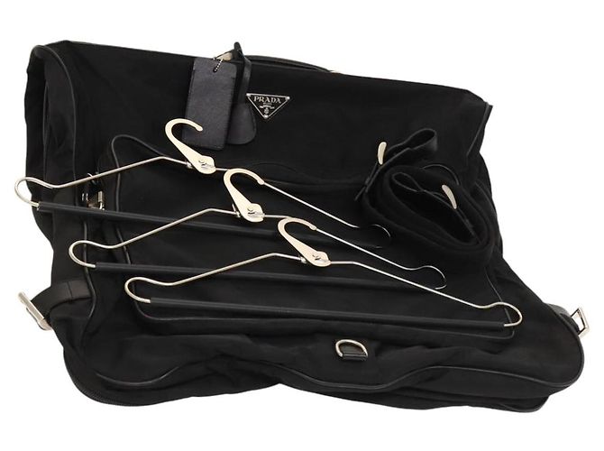 PRADA Garment Cover Nylon Black Auth bs27437
