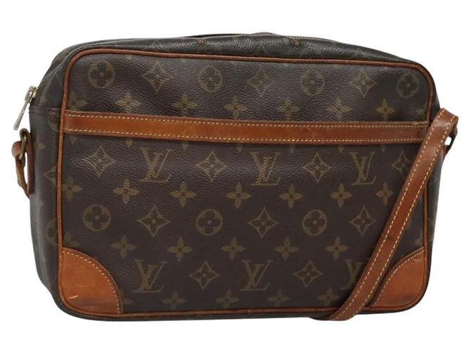 LOUIS VUITTON Bolsa de Ombro Monogram Trocadero 30 M51272 LV Auth BA3646