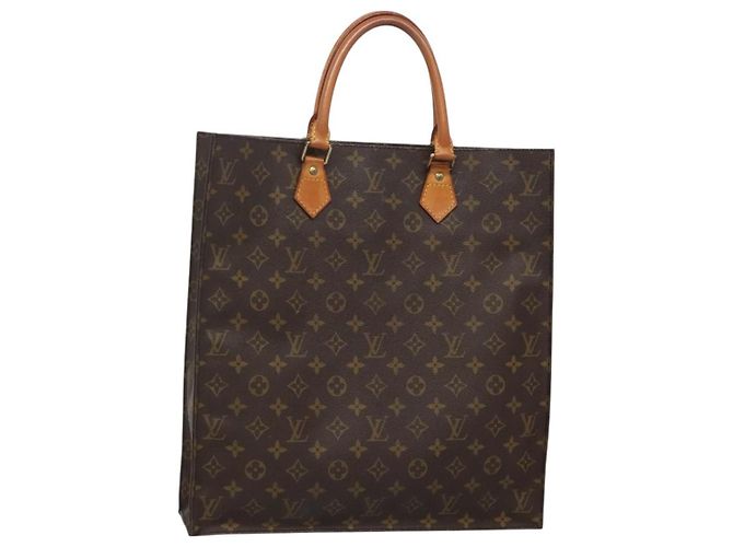LOUIS VUITTON Bolsa Sac Plat Monogram M51140 LV Auth 128308 Monograma