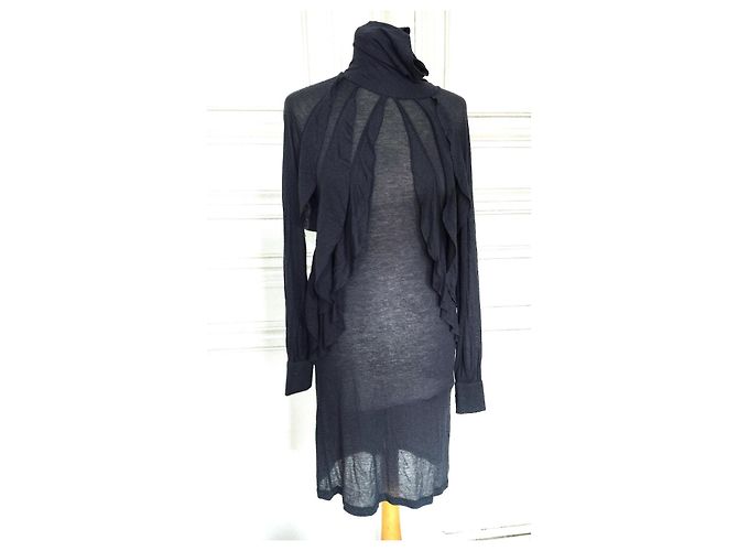Antik Batik Mabillon Kleid Grau Wolle