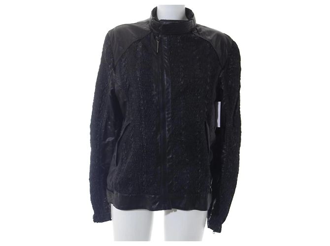 Giacca a vento Roberto Cavalli nera da uomo Nero
