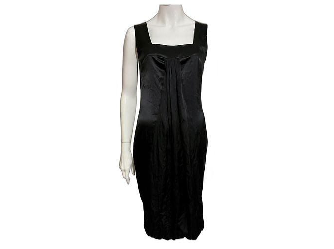 Joseph Vestido de seda Amarillis negro