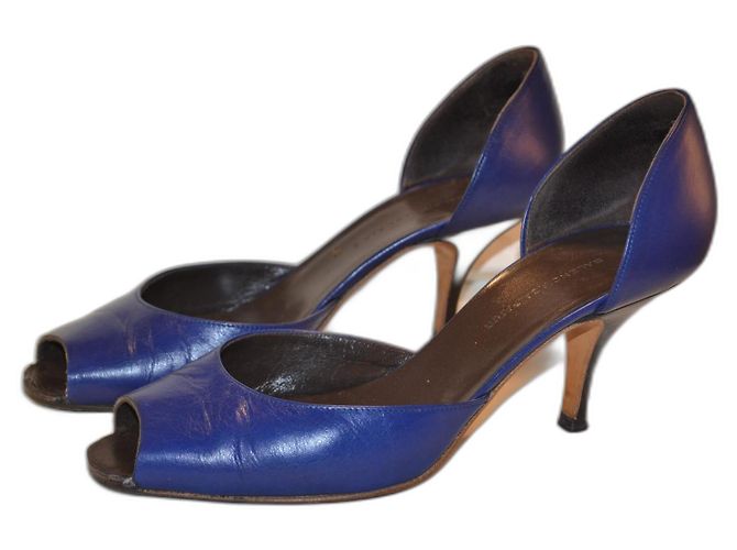 Sandali Balenciaga in pelle blu