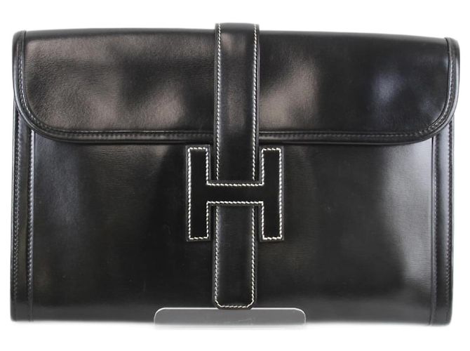 Hermès Jige PM Clutch Tasche Schwarz