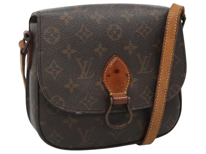 LOUIS VUITTON Bolsa de Ombro Monogram Saint Cloud MM M51243 LV Auth 118946 Monograma