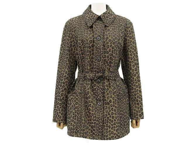 Fendi Leopardprint Jacke Braun 44
