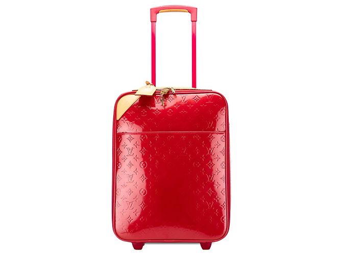 Louis Vuitton Rosso Monogram Vernis Pegase 45