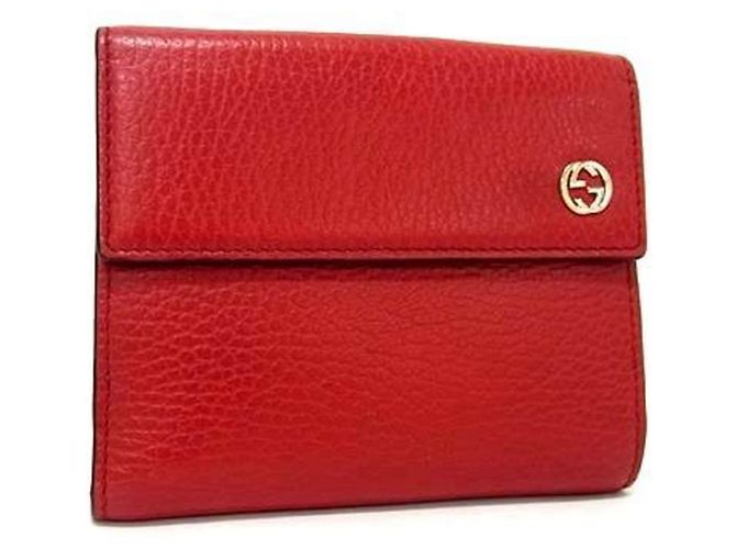 Gucci Interlocking G Bi-Fold Wallet Red