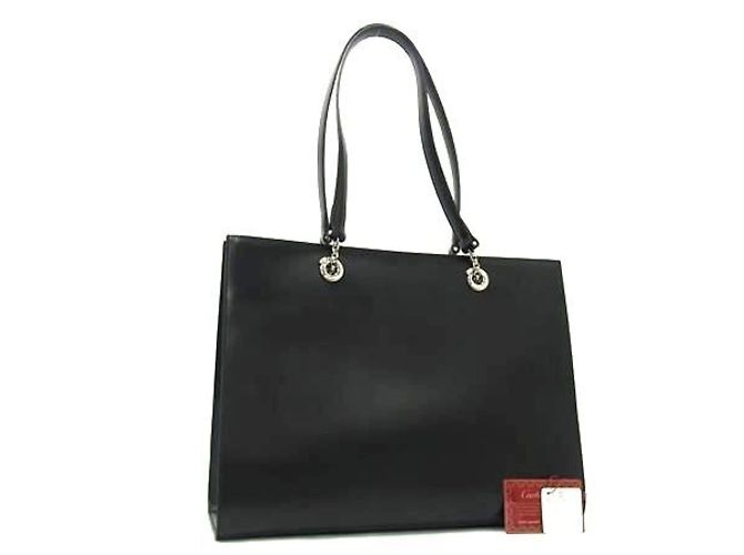 Cartier Panther Schultertasche Schwarz