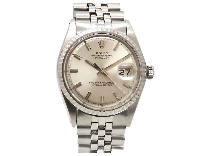 Rolex Datejust Edelstahl Uhr Silber