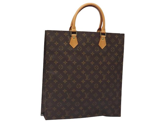 LOUIS VUITTON Sac Plat Monogram M51140 LV Auth 131294 Monogramme